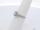 0.55 Cttw Diamond & 95% Platinum Flower Setting Ring 5 Grams Size 7 Fw1124wrxdu