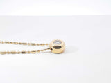 0.30 Cttw Diamond & 18k Yellow Gold Solitaire Necklace 5.5g 16 Inch Fw0926cxzdu