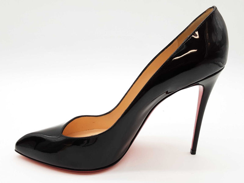 Christian Louboutin Corneille 100 Black Patent Heels Size Eu 39.5 Do0825loxde