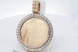 14k Yellow Gold Diamond Memory Frame Pendant 43.3 Grams Eb0326owxzsa