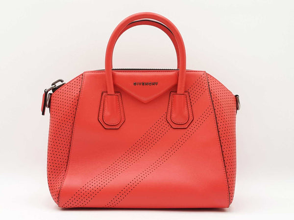 Givenchy Antigona Satchel In Red Leather Fw0725lrzdu
