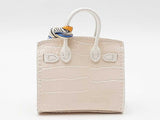 Mini Boutique Bag Charm In White Fw0825edu