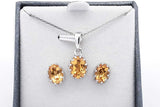 Set Of 5 Gemstone Ensemble Sets In Sterling Silver Eb0925crsa