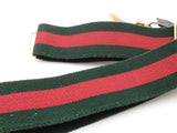Gucci Web Canvas Belt With Queen Maragret Bee Buckle Size 95/38 Eb0526ixsa