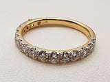 1.00 Cttw Lab Grown Diamonds 14k Yellow Gold 2.3g Ring Size 7 Do0525wwode