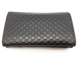 Gucci Black Microguccissima Leather Crossbody Wallet Do0625lxzde