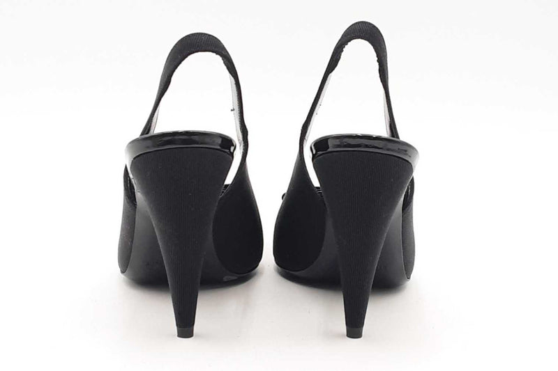 Saint Laurent Anais Bow Slingback Pumps Size 36.5 Eb1224oxzsa