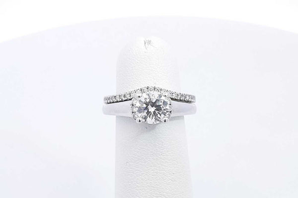 Vera Wang Love Diamond Wedding Set 14k White Gold 7.7 Grams Size 4 Eb0524lrxzsa