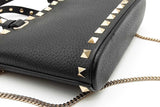 Valentino Garavani Rockstud Mini Black Leather Shopping Tote Bag Eb0326rxzde