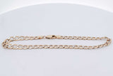 10k Yellow Gold Curb Link Bracelet 4.4 Grams 9 Inch Eb0526oxzsa