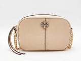 Tory Burch Camera Bag In Beige Leather Fw0925crdu
