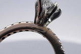 0.66ctw Diamond Ring In 14k White Gold 2.4 Grams Size 5 Sd0325prrsa