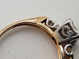 0.27 Cttw Natural Diamonds 14k Two Tone Gold 1.8g Ring Size 5.25 Do0726oxzde