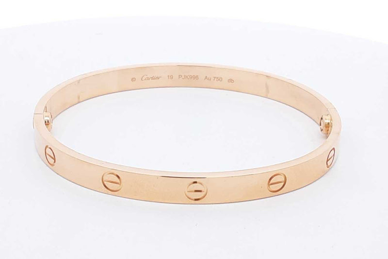 Cartier 18k Yellow Gold Love Bracelet Size 19 37.2 Grams Eb0924wrxzsa