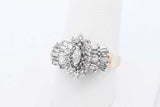 0.47cttw Diamond Ring In 14k Yellow Gold 5 Grams Size 8.5 Eb0826wxzde