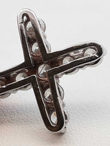 1.65 Cttw Diamond & 14k White Gold 14k Cross Pendant 3.5 Grams Fw00625rzxdu