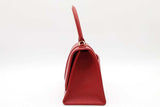 Balenciaga Red Leather Hourglass Top Handle Bag Eb0626rxzde