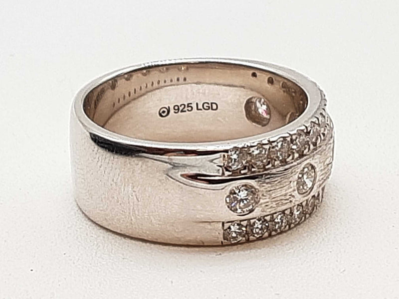 1.00 Cttw Lab Grown Diamonds 0.925 Silver 7.0g Ring Size 6.75 Do0525lopde