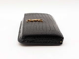 Yves Saint Laurent Cassandre Phone Holder In Croc-embossed Leather Fw0825wzxdu