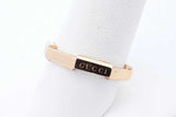 Gucci 18k Yellow Gold Link To Love Ring 5.7 Grams Size 19 Eb0226rrxde