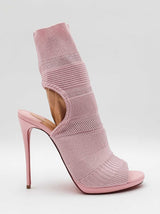 Christian Louboutin Cheminene 120 Sock Booties In Pink Size 8.5 Fw0826lxzdu