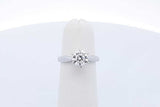 0.95ctw Diamond Solitaire Ring In 14k White Gold 3.1 Grams Size 4 Eb0226loxzde