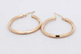 18k Yellow Gold Hoops Earrings 2.6 Grams Eb0826olxsa
