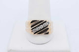 0.25cttw Diamond Ring In 14k Yellow Gold 7.4 Grams Size 10 Eb0926rxzde
