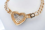 14k Yellow Gold Diamond Heart Pendant Necklace 30.3 Grams 14 Inch Eb0526owxzde