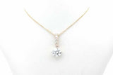 0.94cttw Lab Grown Diamond Pendant Necklace 14k Yellow Gold 18 Inch Eb0926wszsa