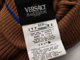 Versace Jeans Couture Brown Blue Turtle Neck Sweater Size It Xxxl Do0126lorde
