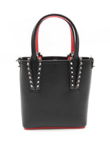 Christian Louboutin Black Leather Mini Cabata Tote Bag Eb0526rxzsa