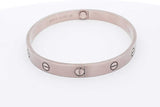 Cartier 18k White Gold Love Bracelet 37.3 Grams Size 19  Eb0126rxxzsa