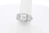 2.84cttw Diamond Ring In 14k White Gold 5.8 Grams Size 6.5 Eb1125owxzsa
