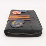 Coach Leather Acordion Wallet Varsity Stripe & Military Patches Sd0725orsa