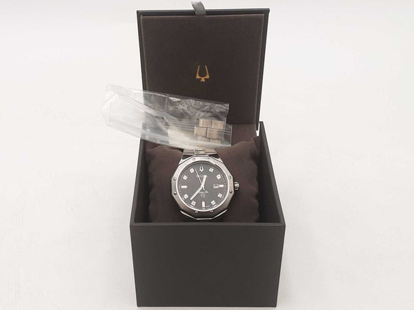 Bulova Marine Star Diamond Dial Stainless Steel Watch Aa0825lrzsa