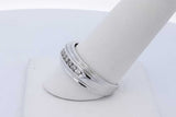 0.11cttw Diamond Ring In 14k White Gold 5.7 Grams Size 9.25 Eb1026orxde