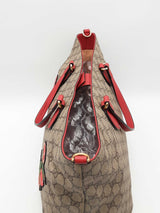 Gucci Gg Supreme Coated Canvas Embroidered Floral Tote Bag Eb0526clrsa