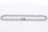 4.64ctw Lab Grown Diamond Tennis Bracelet Sterling Silver 7.6g Eb0425crxdu