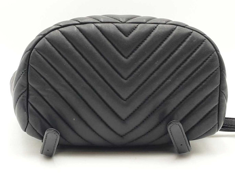 Chanel Chevron Quilted Small Urban Spirit Backpack Black Aa0625ozxzsa