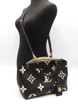 Louis Vuitton Petit Palais In Black & Beige Monogram Empreinte Leather Fw0726lxzxdu