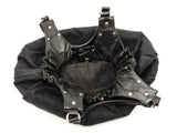 Gucci Studded Pelham Bag In Black Gg Monogram Canvas Fw0825orxdu