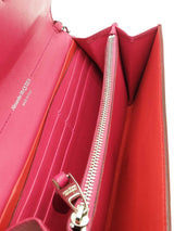 Alexander Mcqueen Fuschia Leather Wallet On Chain Eb0926lorde
