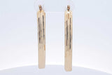 14k Yellow Gold Hoop Earrings 3.8 Grams Eb0526lcxde