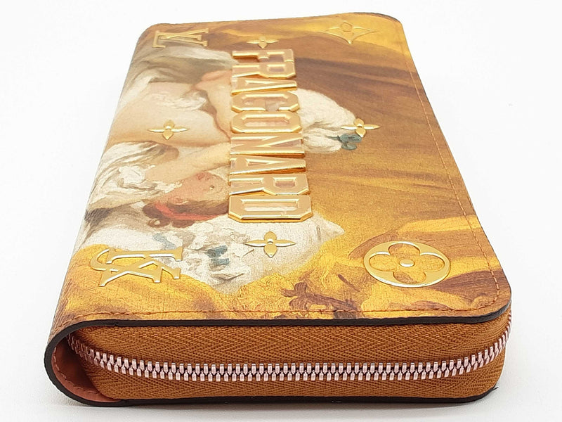Louis Vuitton Jeff Koons Fragonard "Girl With Dog" Pink Zippy Wallet Do0325cxzde