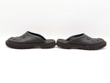 Gucci Perforated Gg Black Rubber Slip-on Sandals Size Us 7 Men's Fw1125lzxdu