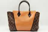 Louis Vuitton Monogram Canvas & Leather Tote Bag Eb0924loxzdu