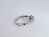 0.38 Cttw Diamond 14k White Gold Ring 3.2 Grams Size 7 Aa0625lizsa