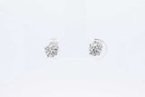 0.66cttw Diamond Stud Earrings In 10k White Gold 0.7 Grams Eb0626wxzdu