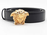 Versace Ladies Medusa Black Belt / Buckle Size 32 Aa0826ozxsa